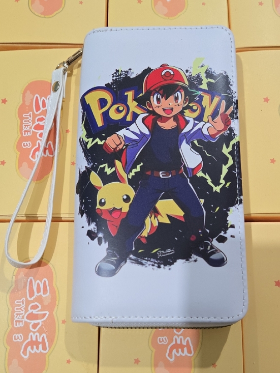 Pokemon Handbags - Pokemon White Pikachu & Ash Zip Wallet